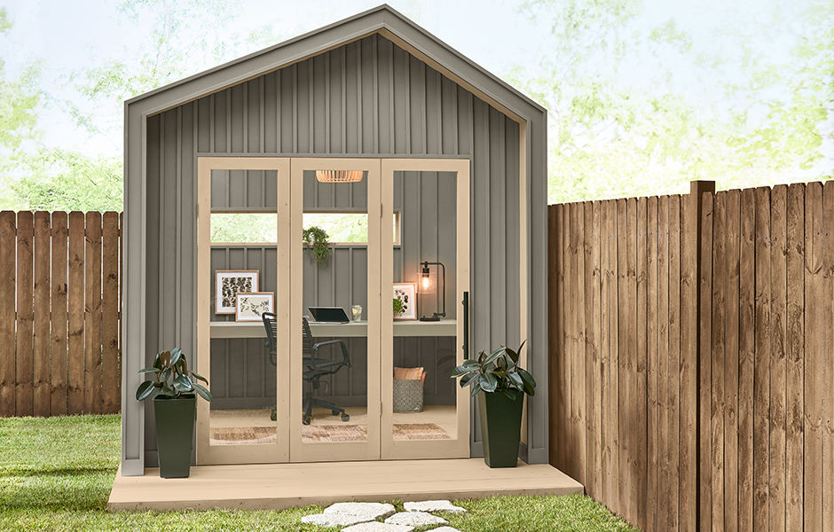 outdoor shed