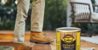 Australian Timber Oil on a deck