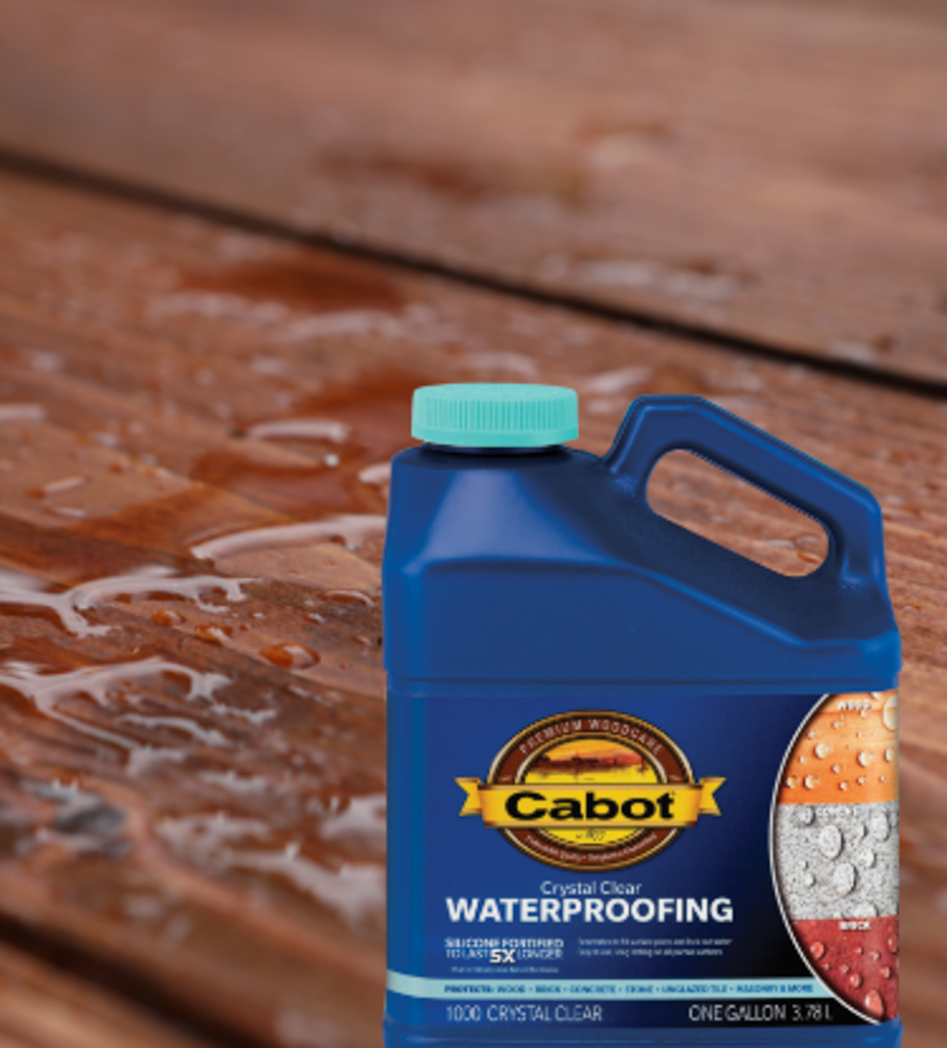 protecting a deck with Cabot waterproofer